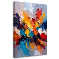 LEINWANDBILD Abstraktion 40x60cm - Multicolor, Textil (40/60cm) - Feeby