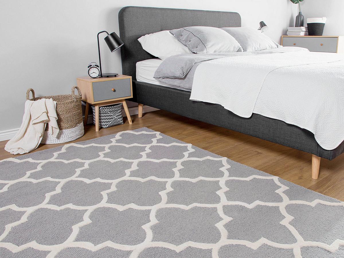 KURZFLOR-TEPPICH Silvan 150/80 cm - Grau, Textil (80/150cm) - Beliani