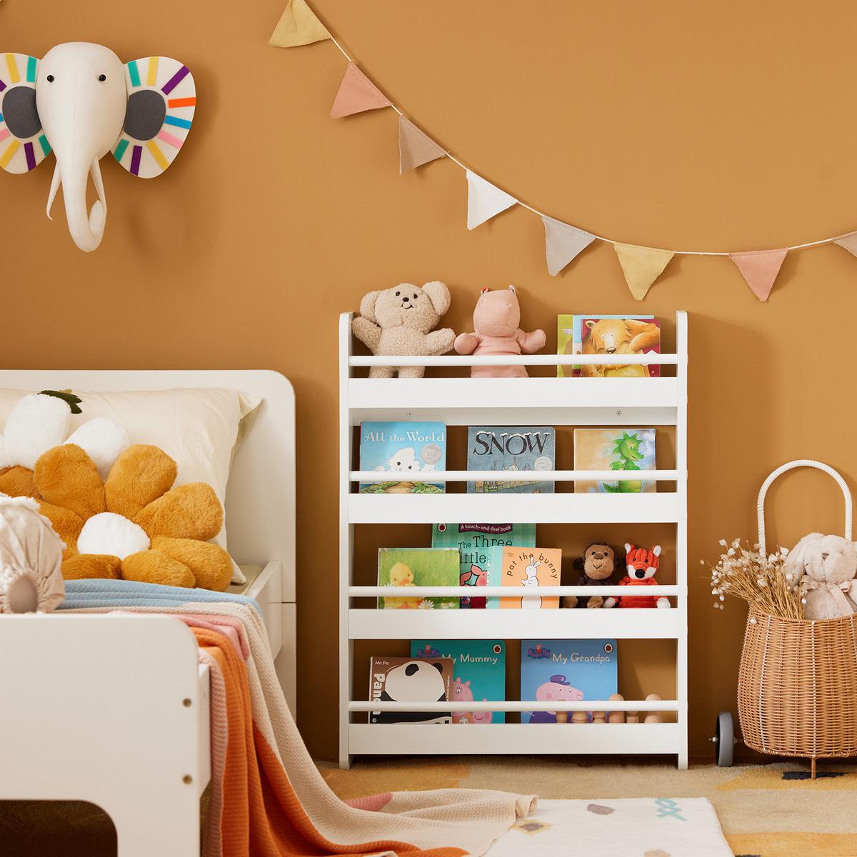 KINDERREGAL Weiß - Weiß, Holz/Holzwerkstoff (60/80/12cm) - SoBuy