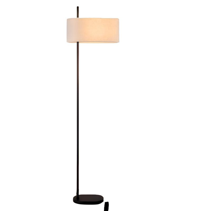 STEHLAMPE Yalowitz 40/21.2/155cm - Schwarz, Metall (40/21.2/155cm) - Nettlife