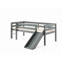 KOJENBETT mit Rutsche Karolina 208x83x175 aus Massivholz in Grau - Grau, Holz (90/200cm) - 58aufmkessel