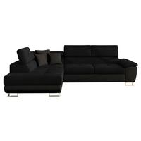ECKSOFA Cotere, Seite: Links - Schwarz, Holz/Textil (270/202cm) - MIRJAN24