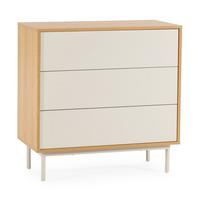 KOMMODE 80/80/40 Cuzco Eichenfarbe/grau - Grau, Holzwerkstoff (80/80/40cm) - VS Venta-stock
