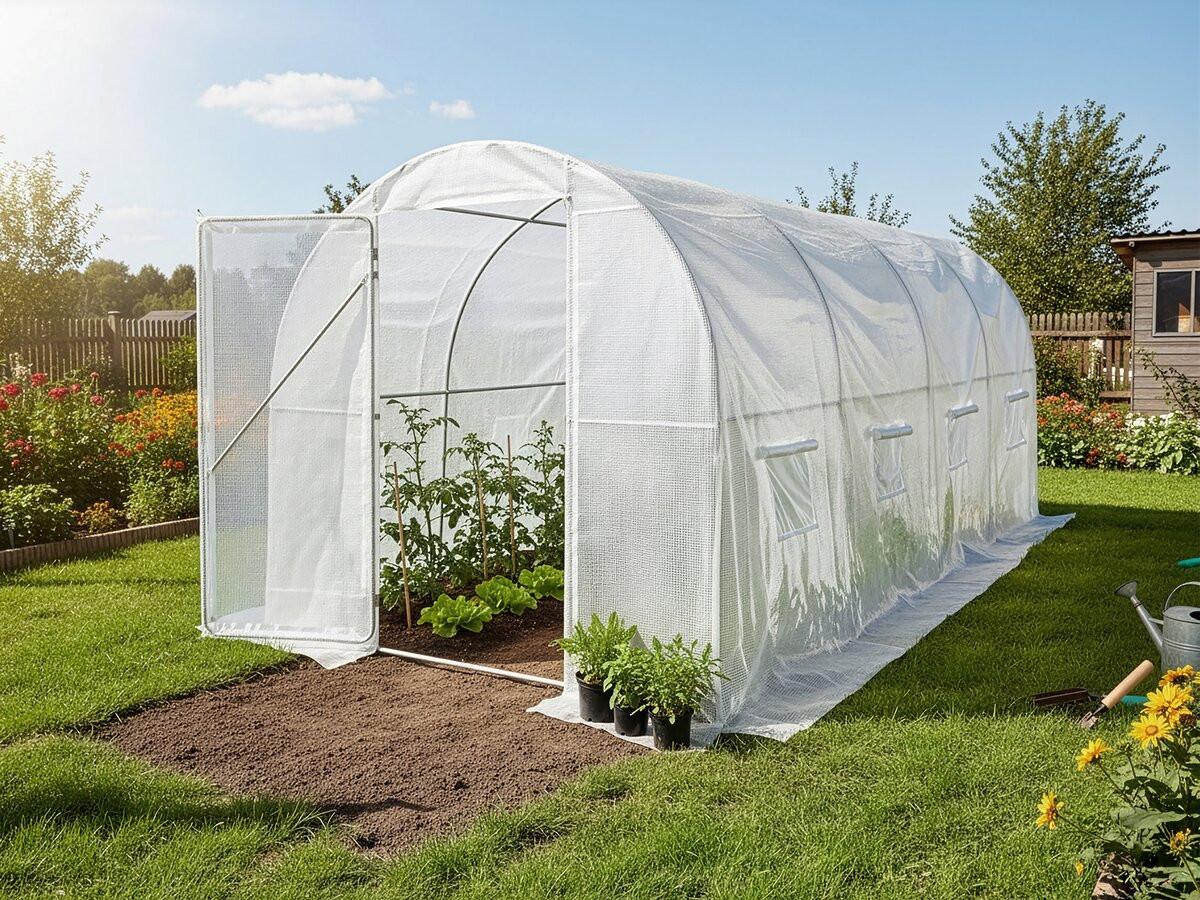 GEWÄCHSHAUSFOLIE mimosa weiss - Weiß, Kunststoff (85/170/85cm) - Habitat Garten