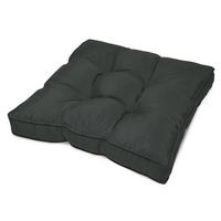 LOUNGEKISSEN Flair Outdoor Sitz 60/60/10cm Graphitgrau - Graphitfarben, Textil (60/10/60cm) - Beautissu 
