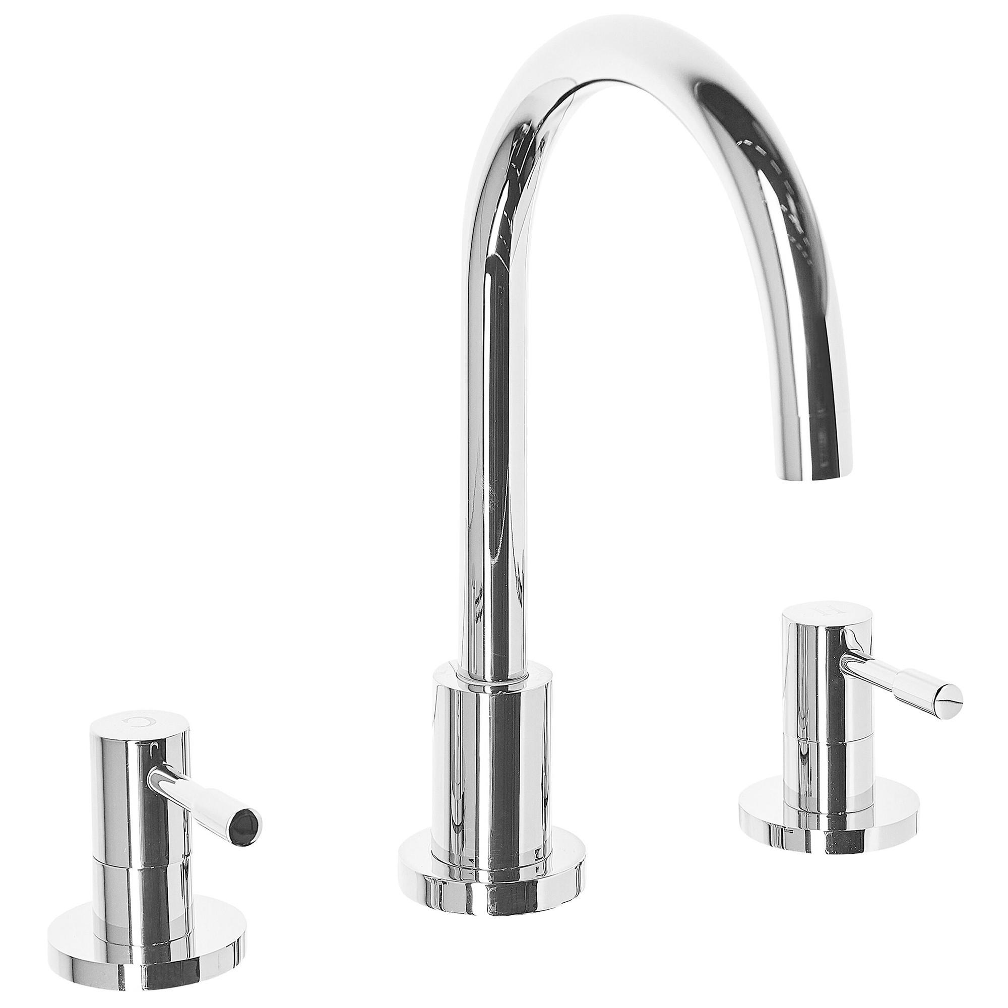 SPÜLBECKENHAHN Silber Sipi - Silberfarben, Metall (5.5/27/16cm) - Beliani