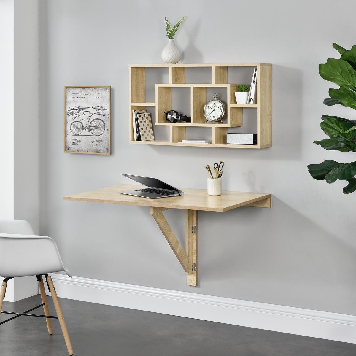 WANDREGAL Saputit - Sonoma Eiche, Holzwerkstoff (85/16/47.5cm) - [en.casa]