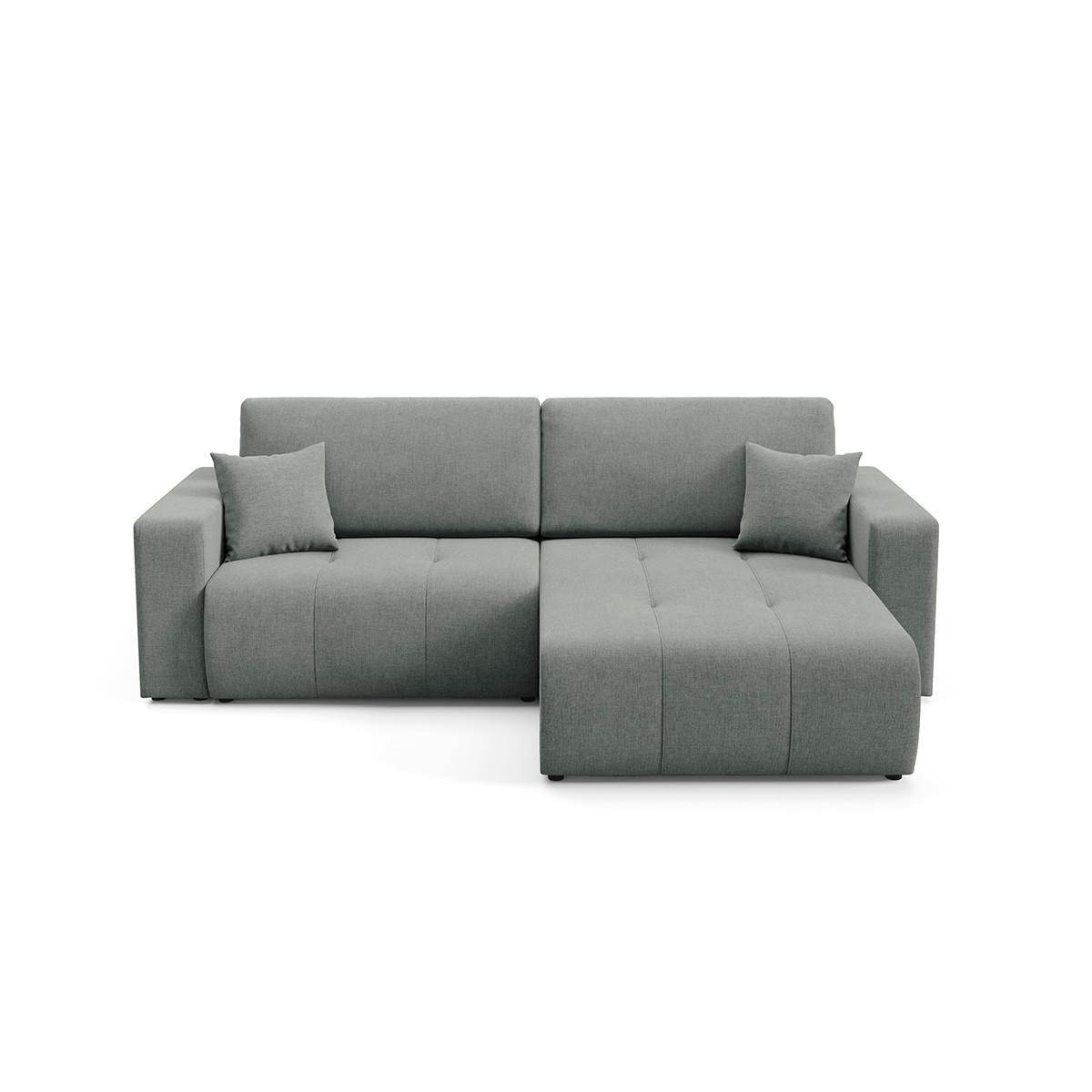 ECKSOFA Giulia 3 Sitzplätze Grau - Grau, Holz (244/149cm) - Petits-meubles