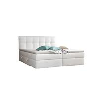 BOXBETT Arturo In Kunstleder Soft - Weiß, Holzwerkstoff/Textil (120/200cm) - Fun Möbel