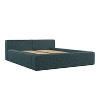 POLSTERBETT Casto mit Stauraum 140/200 cm Grün im Blur Stoff - Schwarz/Naturfarben, Holz/Holzwerkstoff (140/200cm) - AltaBeds