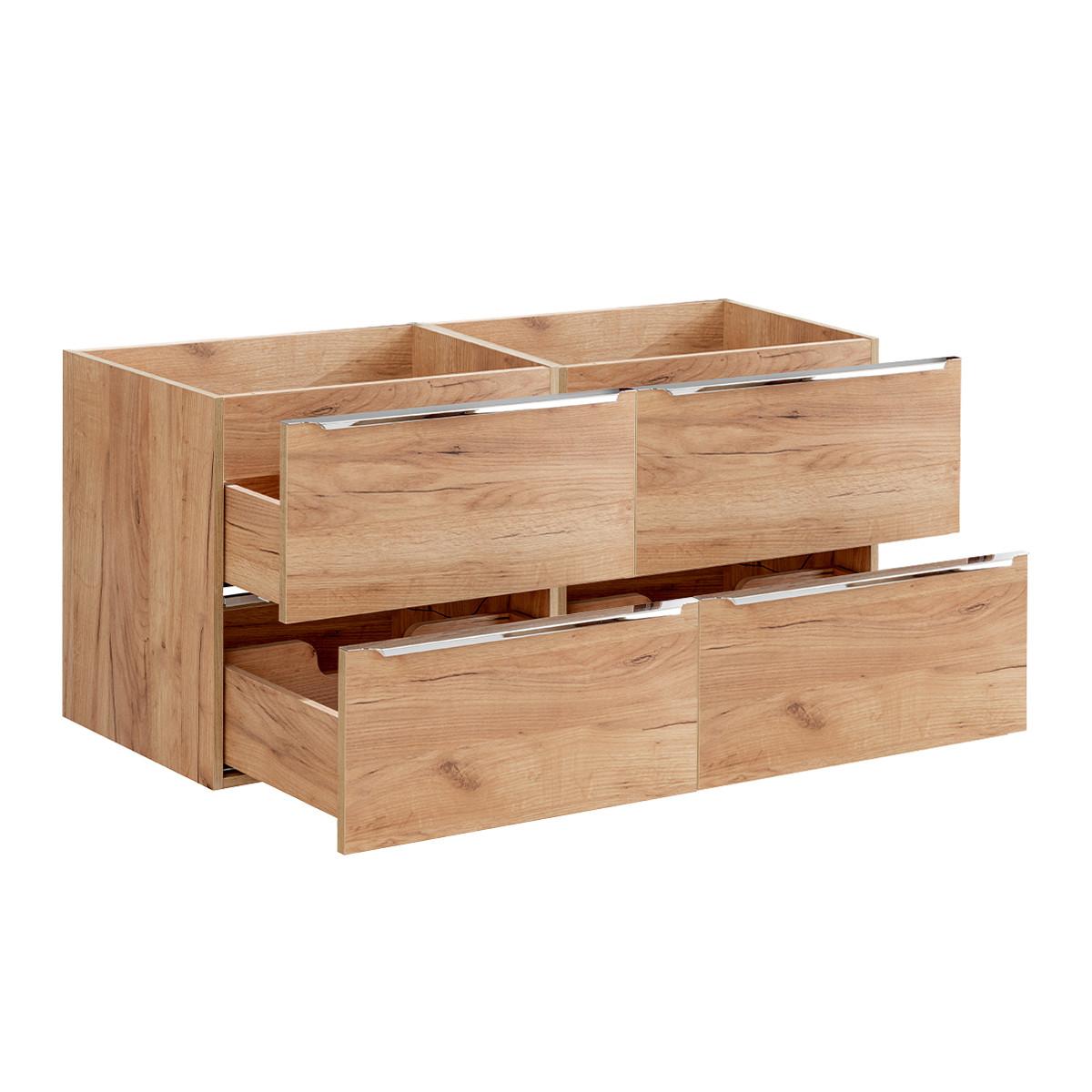 WASCHTISCHUNTERSCHRANK 120cm April Holz - Braun, Holzwerkstoff (120/57/46cm) - Petits-meubles