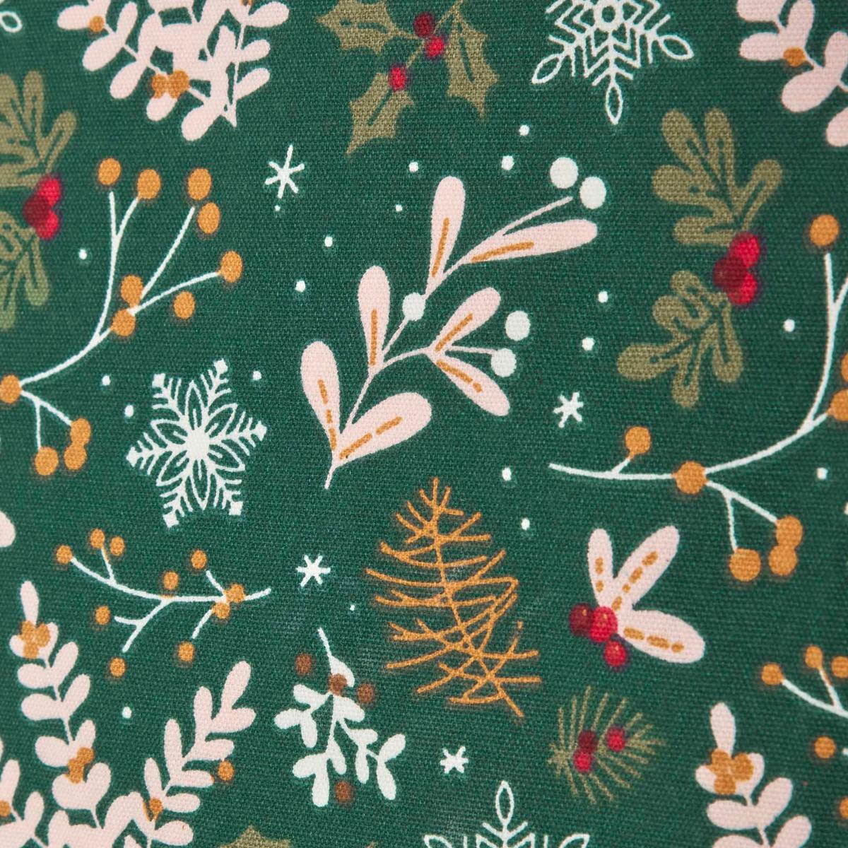 WEIHNACHTSSCHÜRZE Weihnachtswald, 100% Baumwolle - Grün, Textil (80/85cm) - Homescapes
