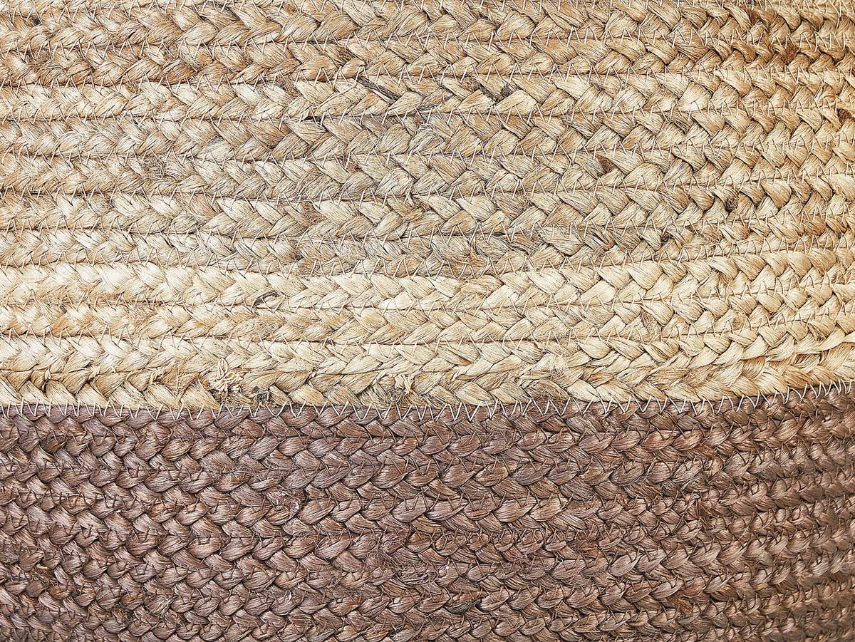 POUF Duki 50/50/40 cm - Naturfarben, Naturmaterialien (50/40/50cm) - Beliani