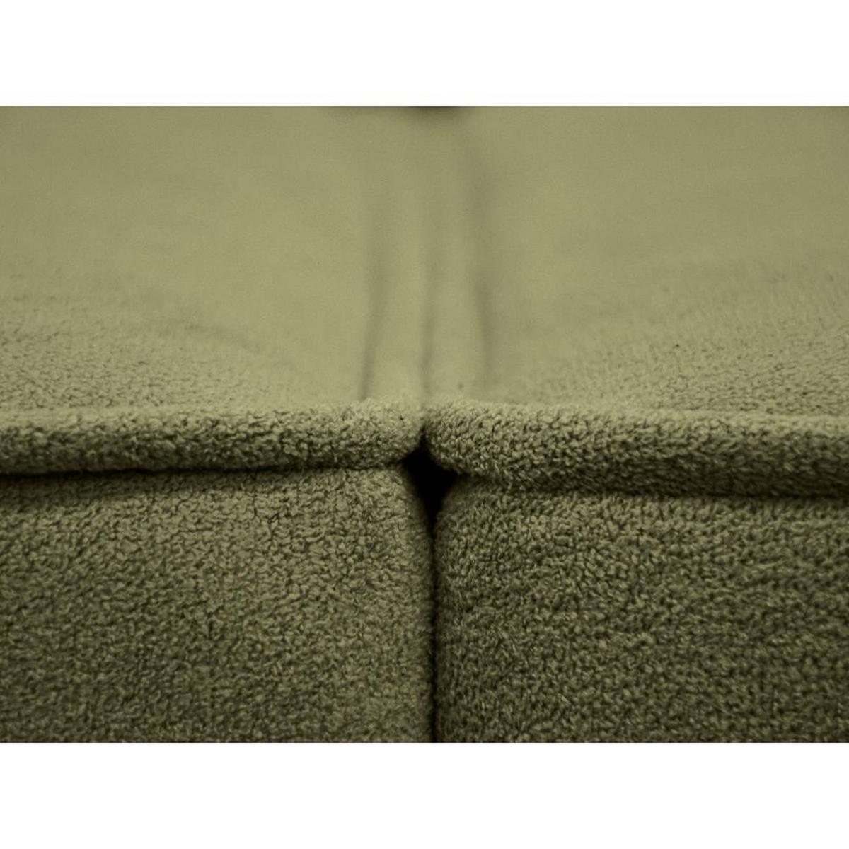 ECKSOFA ohne Schlaffunktion Pedro L hellgrün links - Schwarz/Hellgrün, Kunststoff/Textil (267/170cm) - Beautysofa