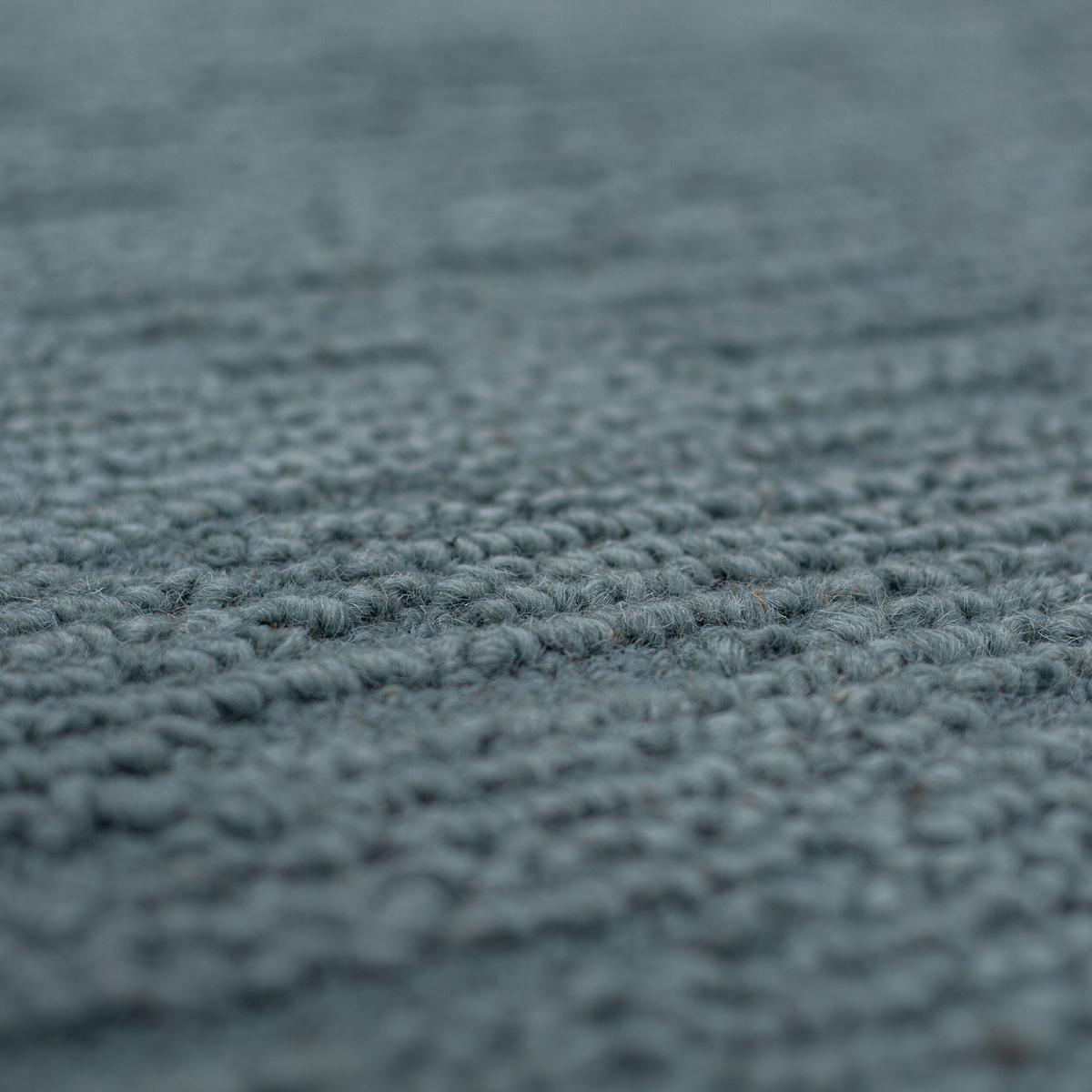 WOLLTEPPICH ALNE, einfarbig, Türkis, 80 x 230 cm - Blau, Textil (230/80cm) - KADIMA DESIGN