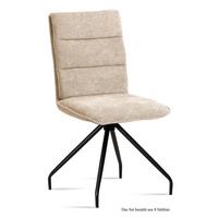 ESSZIMMERSTUHL (8er-Set) Dianna 47x92x60 Schwarz/Natur - Schwarz/Naturfarben, Kunststoff (60/92/47cm) - 58aufmkessel
