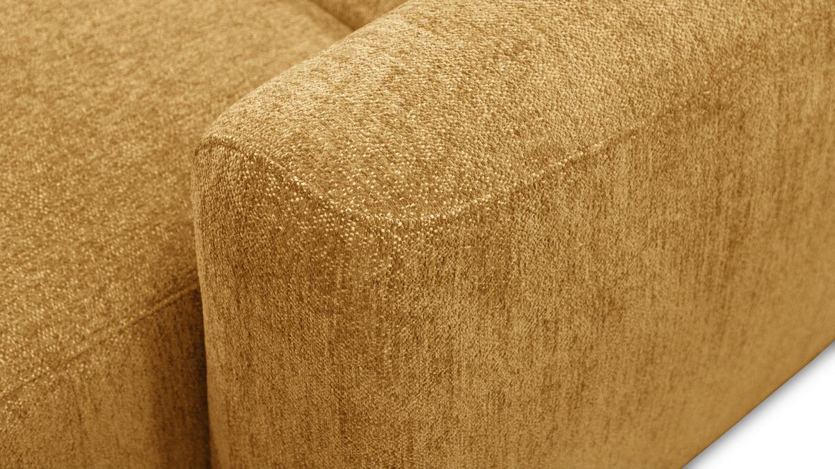ECKSOFA NERO 4-Sitzer, gelb - Gelb/Schwarz, Holz/Textil (272/81/159cm) - Wozimo