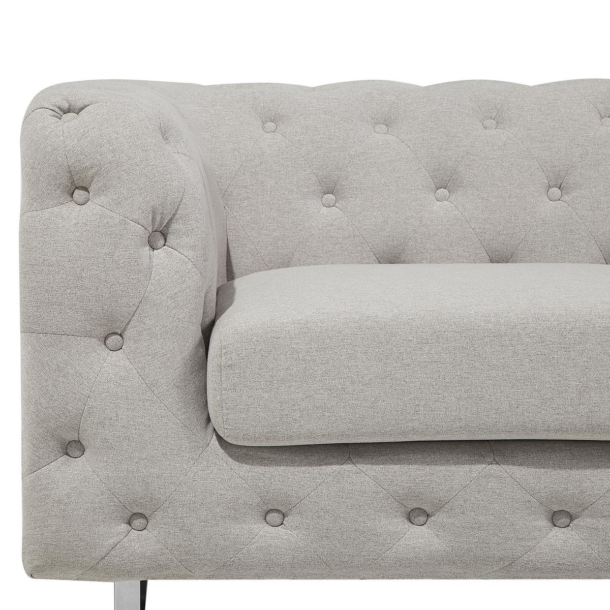 2-SITZER-SOFA Polyester Beige Vissland - Beige, Textil (172/71/87cm) - Beliani