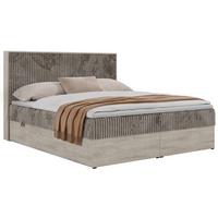 BOXBETT NORDIC 200/200 - Hellbraun Cord - Topper Visco - H3 - Hellbraun/Schwarz, Kunststoff/Textil (200/200cm) - MKS