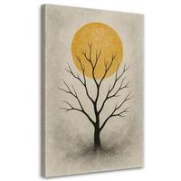 LEINWANDBILD Natur und Botanik 80x120cm - Grau, Textil (80/120cm) - Feeby