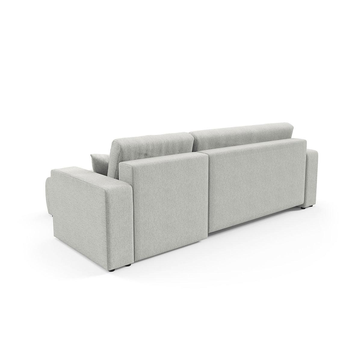 ECKSOFA Vasco 3 Sitzplätze Hellgrau - Grau, Holz (247/145cm) - Petits-meubles