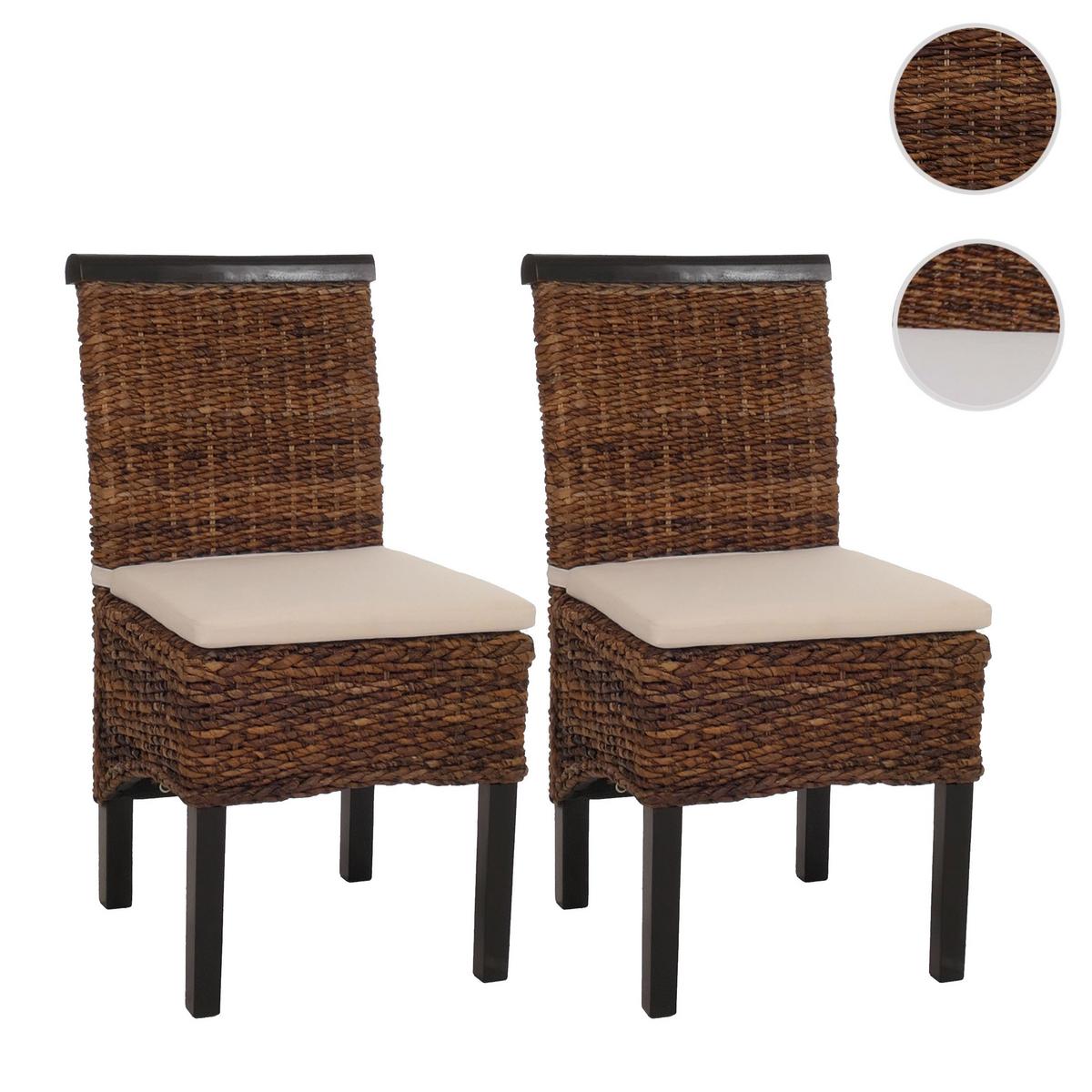 ESSZIMMERSTUHL Braun 2er-Set - Dunkelbraun/Braun, Holz (47/93/43cm) - MCW
