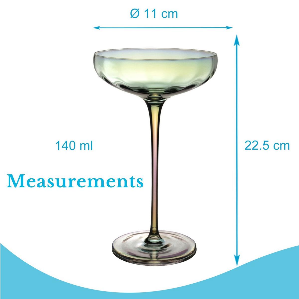 MARTINI GLAS SET 140 ml (4-tlg.) - Transparent, Glas (0.14L) - Intirilife