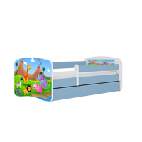 KINDERBETT Safari mit Schublade 160/80 90/61/164 - Blau, Holzwerkstoff (80/160cm) - RAUMHIRSCH FURNITURE