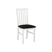 STUHL Milano I, Holzfarbe: Weiß - Schwarz/Weiß, Holz (43/93/40cm) - MIRJAN24