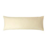SEITENSCHLÄFERKISSENBEZUG Damast-Streifen, 48/136 cm - Creme, Textil (50/140cm) - Homescapes