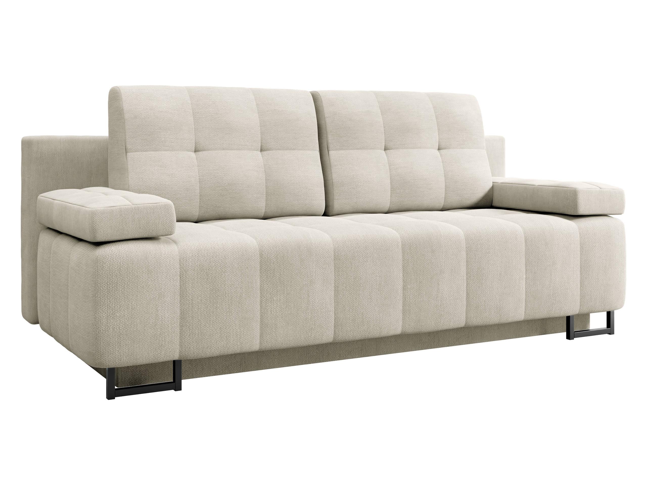SCHLAFSOFA Morena D - Creme/Schwarz, Holz/Textil (200/90/90cm) - MIRJAN24