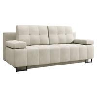 SCHLAFSOFA Morena D - Creme/Schwarz, Holz/Textil (200/90/90cm) - MIRJAN24