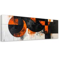 LEINWANDBILD 3D und geometrisch 150x50cm - Orange, Textil (150/50cm) - Feeby