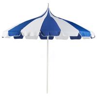 SONNENSCHIRM Blau Minoa - Blau/Weiß, Textil (245/245cm) - Beliani