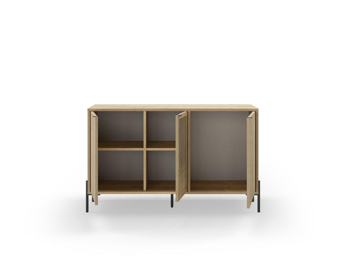 KOMMODE Inca Braun 125.6/40/80.5 cm - Braun, Holz (40/80.5/125.6cm) - Calicosy