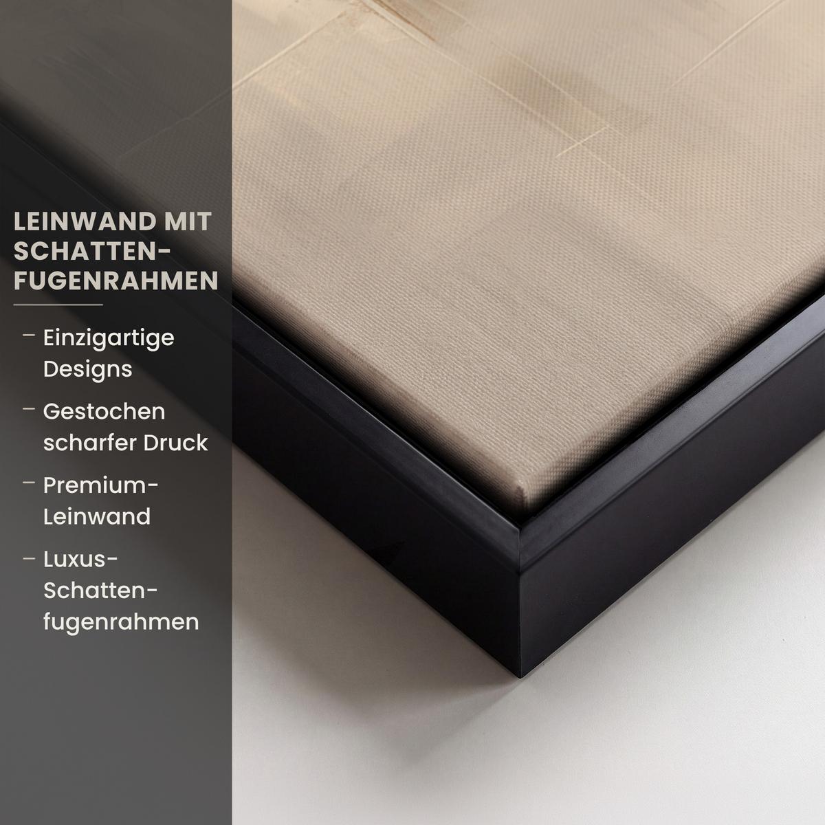 LEINWAND Bilder mit Rahmen - Weltkarte - Gold - Schwarz - Abstrakt - 70x100 - Kupferfarben, Textil (70/100cm) - MuchoWow