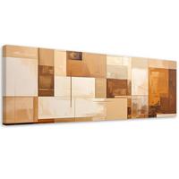 LEINWANDBILD 3D und geometrisch 120x40cm - Beige, Textil (120/40cm) - Feeby