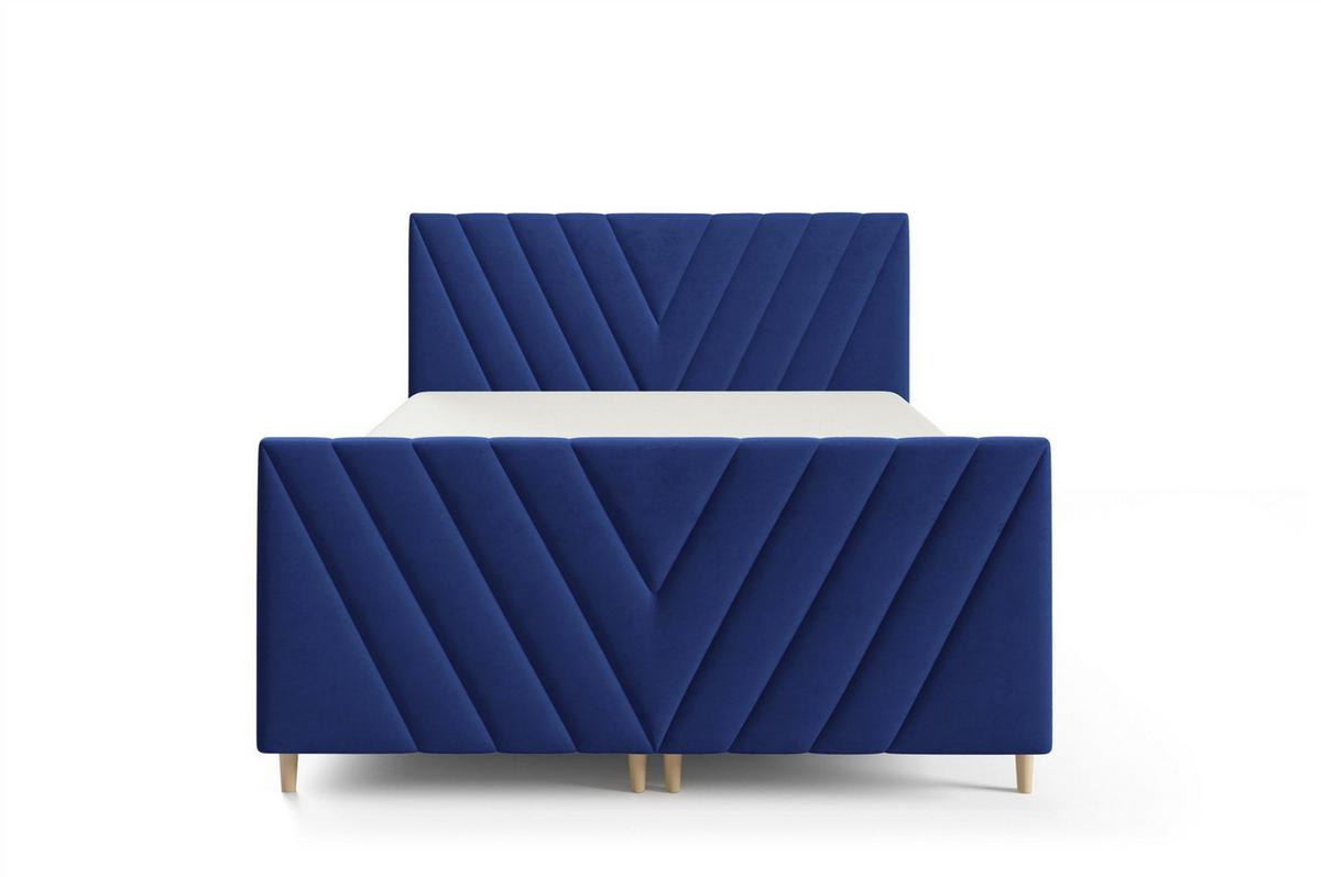 BOXBETT Carlito Premium - Blau, Holzwerkstoff/Textil (160/200cm) - Fun Möbel
