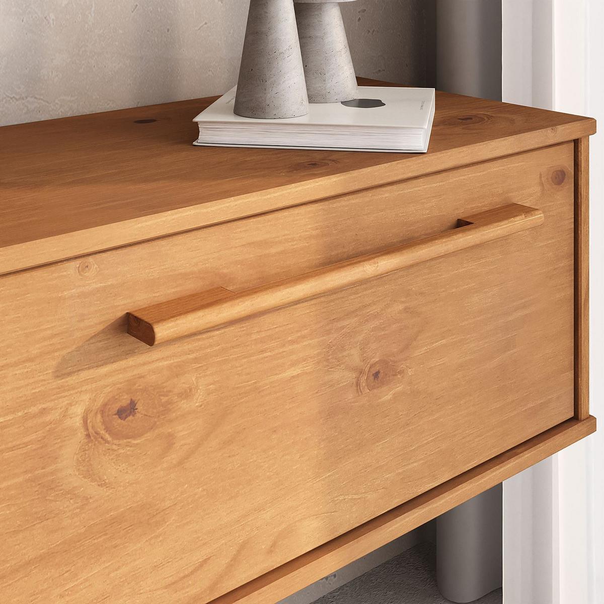 LOWBOARD TECCA Eiche - Eichefarben, Holz (180/30/34cm) - IDIMEX