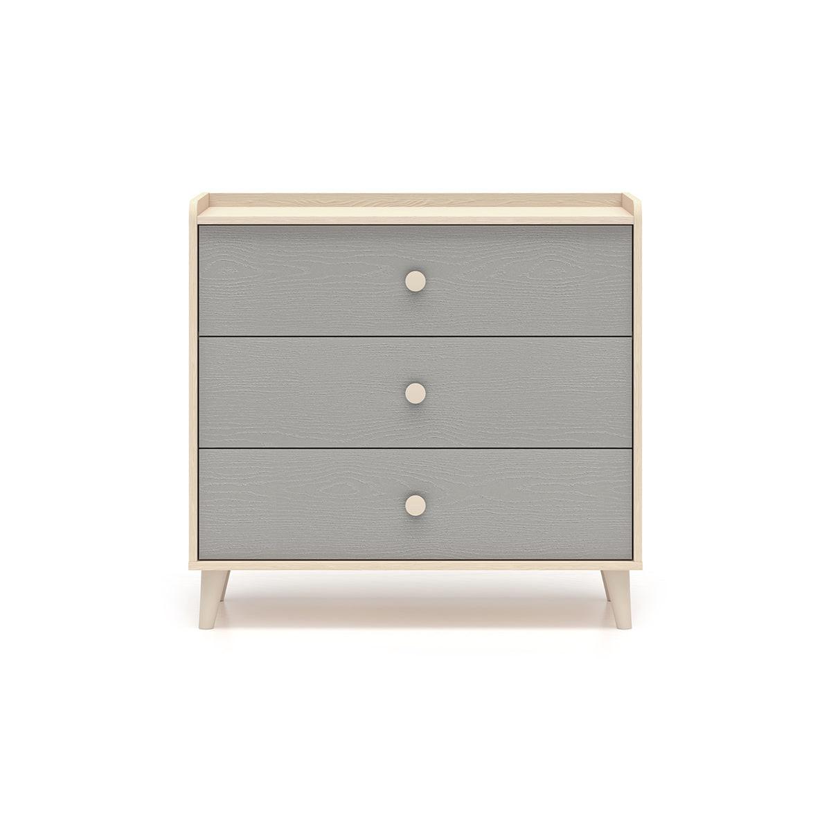 WICKELKOMMODE Alycia Beige - Grau - Holzeffekt - Beige, Holz (90/85/40cm) - Petits-meubles