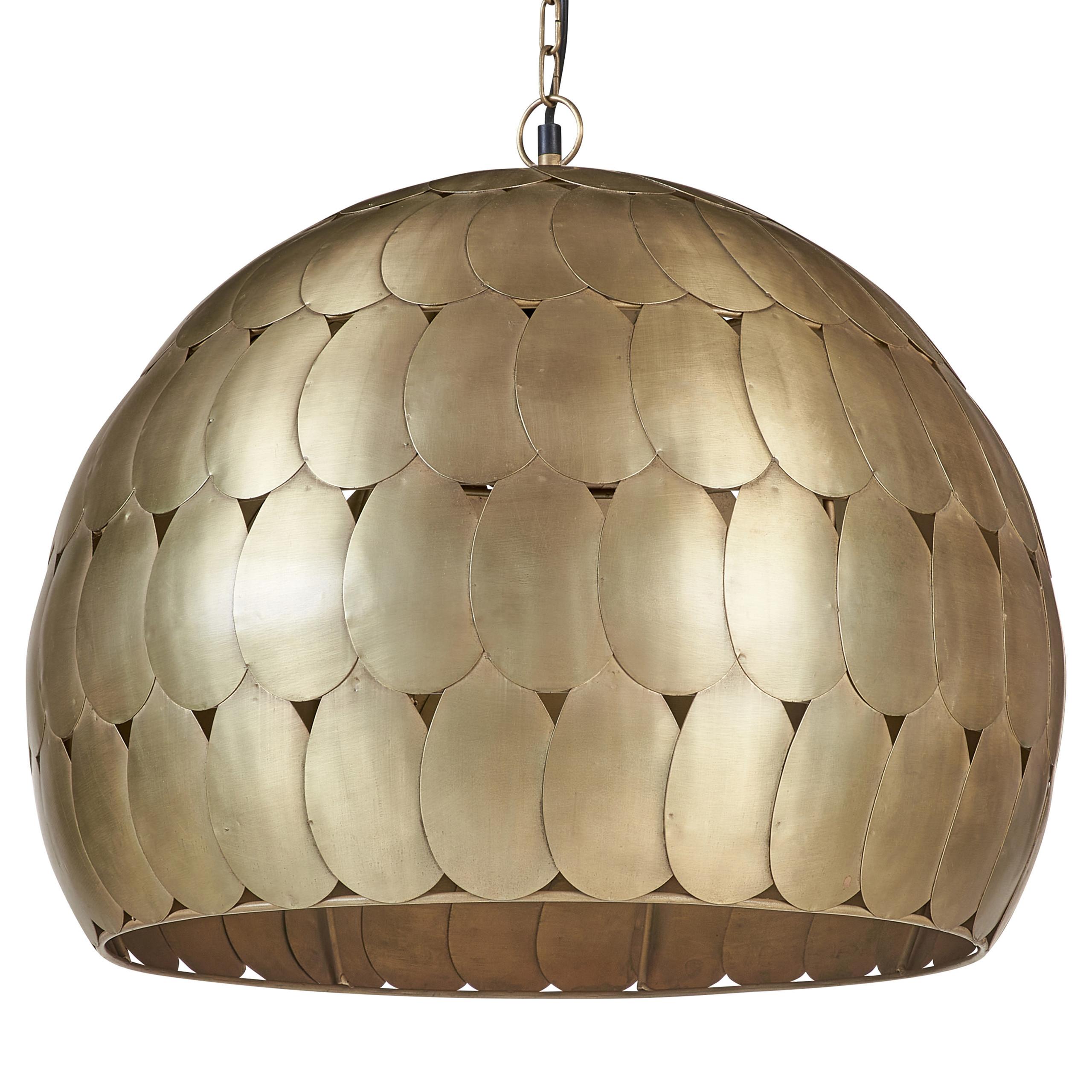 HÄNGELEUCHTE Harangi 50/50/156 cm - Messingfarben, Metall (50/50/156cm) - Beliani