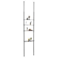 DUSCHREAGAL DUNJA schwarz - Schwarz, Metall (59/280/16cm) - IDIMEX