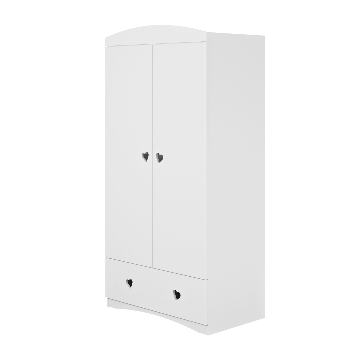 KINDERKLEIDERSCHRANK Julia - Weiß, Holzwerkstoff (36/187/90cm) - RAUMHIRSCH FURNITURE