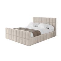 POLSTERBETT mit Bettkasten, Fußteil und Lattenrost, Boxbett ohne Matratze - AMEA-Z 180x200 Beige - Beige, Holzwerkstoff/Textil (180/200cm) - ALTDECOR