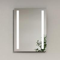 BADSPIEGEL mit Beleuchtung Rechteckig Umweltfreundlicher Silberspiegel 80/60 cm - Transparent, Glas (60/80/3.5cm) - EMKE