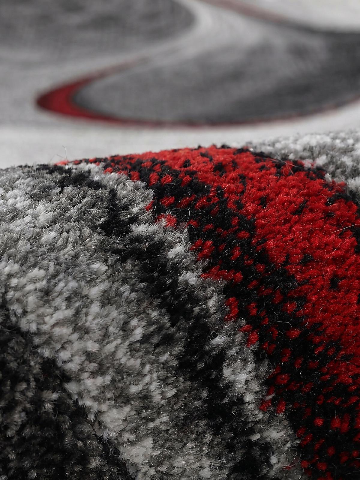 KURZFLORTEPPICH Abstrakt BIENO Polypropylen Rot 200 x 290 cm - Rot, Textil (200/290cm) - KADIMA DESIGN