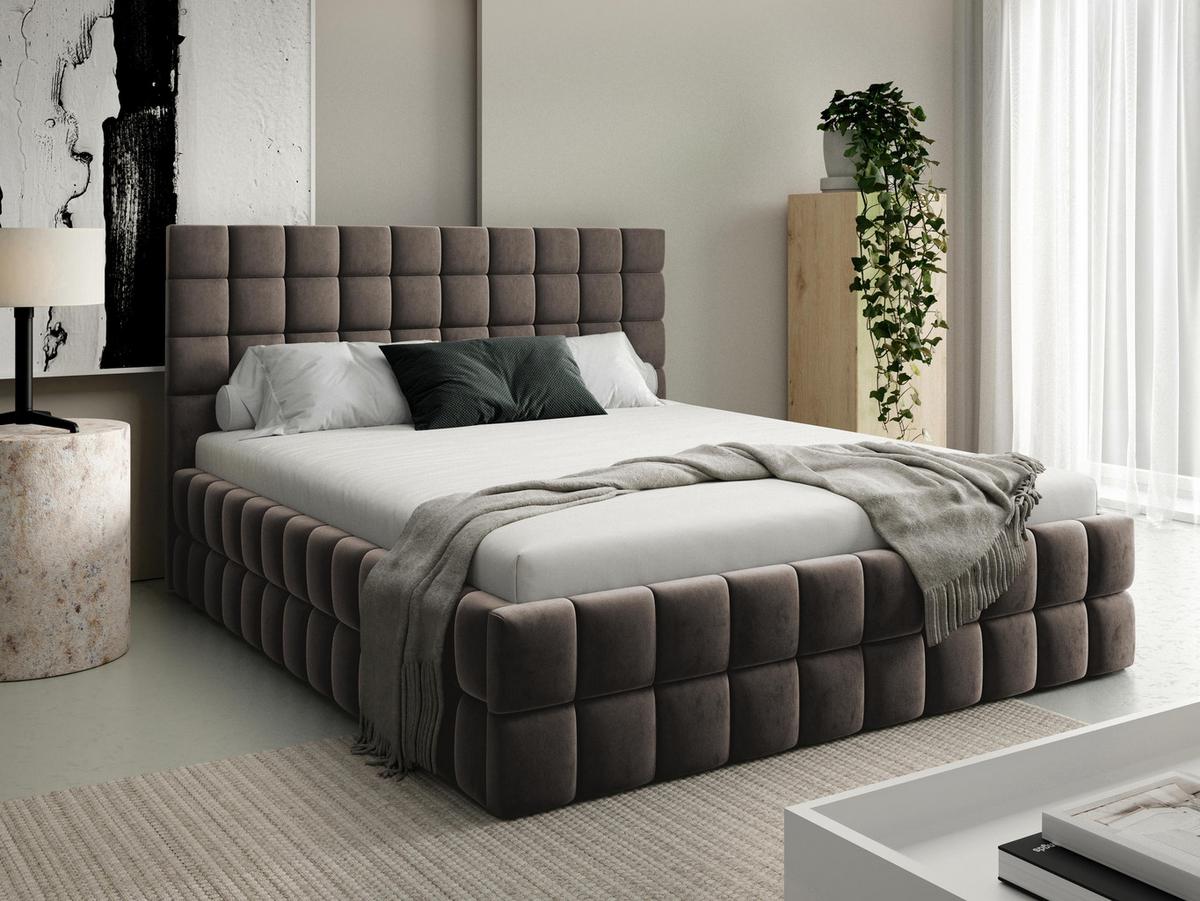 POLSTERBETT Ardea - Braun, Holz/Textil (180/200cm) - MIRJAN24