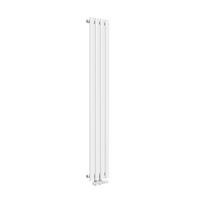 HEIZKÖRPER Doppelrohr vertikal montierbar Weiß 24/160/5,8 cm - Weiß Hochglanz, Metall (24/160/5.8cm) - EMKE