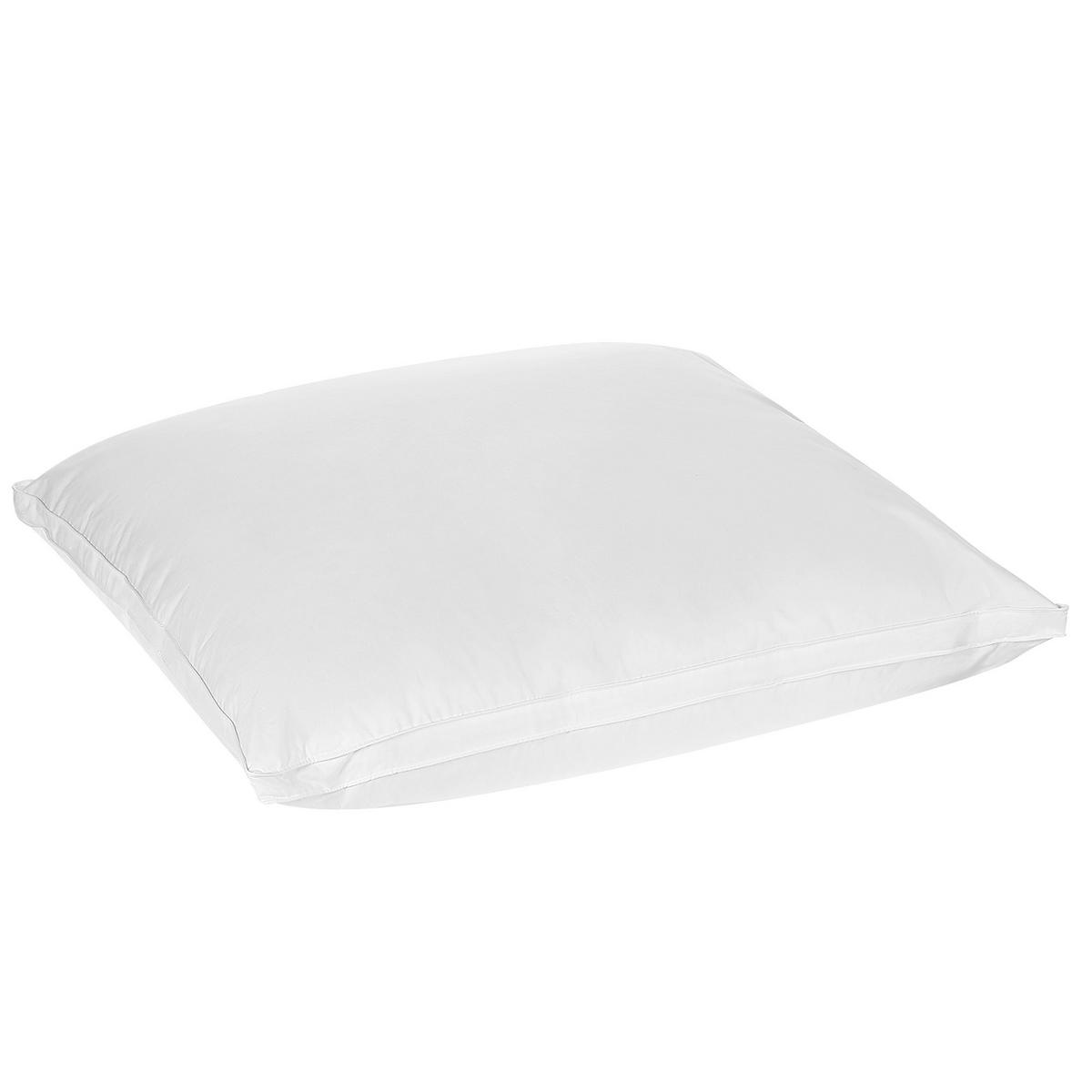 KOPFKISSEN Weiß 80/80 cm Feldberg - Weiß, Naturmaterialien (80/80cm) - Beliani