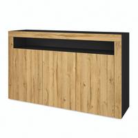 SIDEBOARD Valencia Eiche Natur/ Eiche Natur - Eichefarben, Holzwerkstoff (155/92/40cm) - Vladon